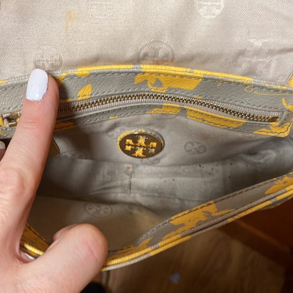 Tory burch yellow floral print bag - Picture 6 of 6